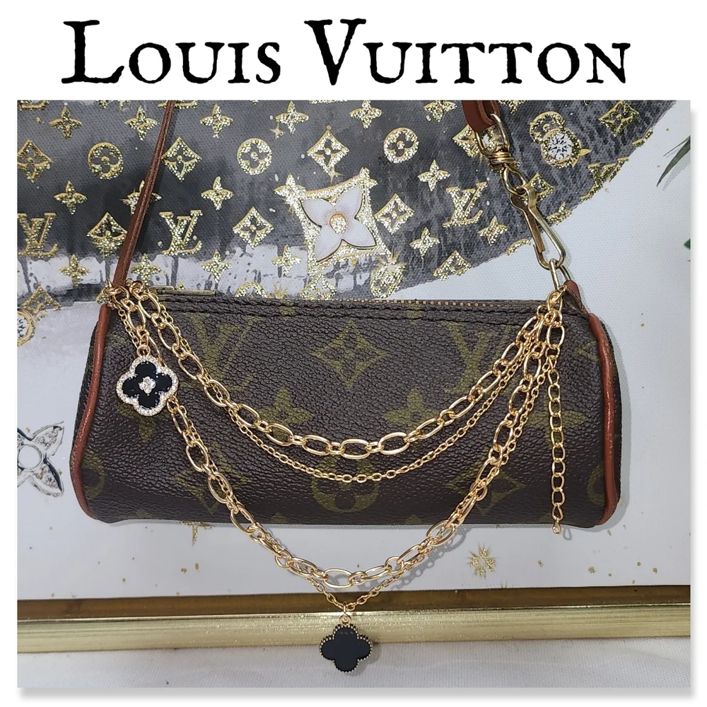 Authentic Louis Vuitton Monogram Mini Papillon W Unbranded Bag Charm - Picture 1 of 14